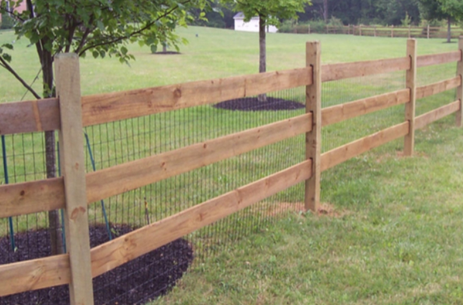 Post and Board wood fence Ardmore PA
