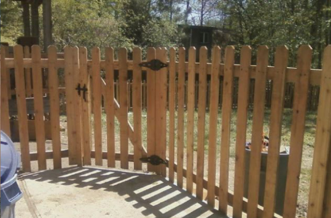 wood fence western red cedar spaced board Ardmore PA 19003